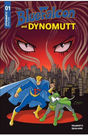 The Blue Falcon and Dynomutt 1R published by Dynamite with cover art by Amanda Conner