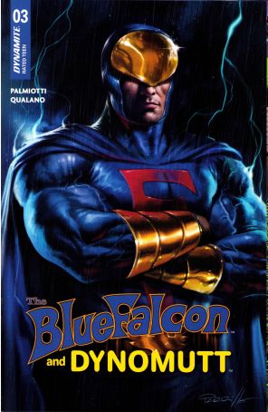 The Blue Falcon and Dynomutt 3A published by Dynamite with cover art by Lucio Parrillo