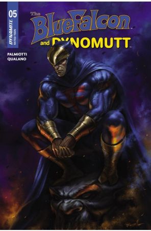 The Blue Falcon and Dynomutt 5A published by Dynamite with cover art by Lucio Parrillo