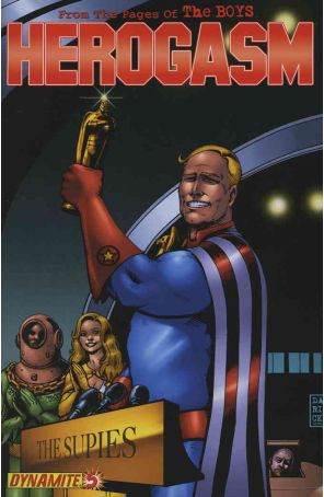 Boys: Herogasm 5 published by Dynamite with cover art by Darick Robertson