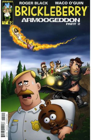 Brickleberry 2A published by Dynamite with cover art by Ashley Long