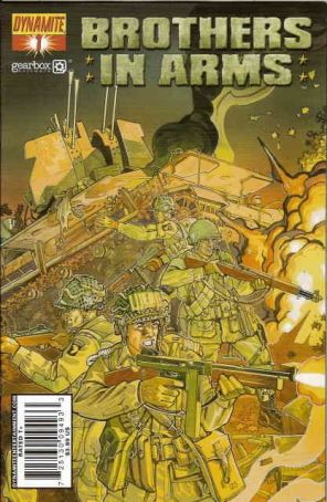 Brothers In Arms 1A published by Dynamite with cover art by Davidé Fabbri
