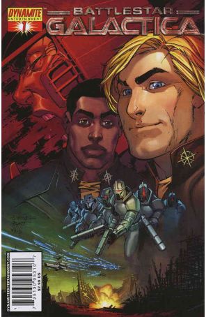 Classic Battlestar Galactica 1B published by Dynamite with cover art by Talent Caldwell