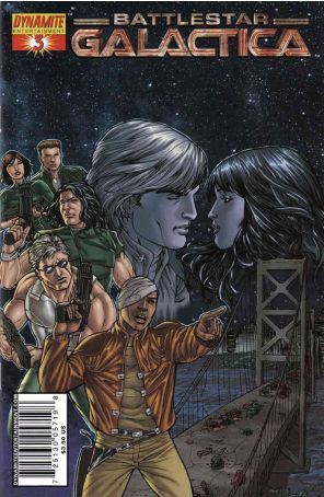 Classic Battlestar Galactica 3B published by Dynamite with cover art by Carlos Rafael