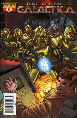 Classic Battlestar Galactica 5B published by Dynamite with cover art by Carlos Rafael