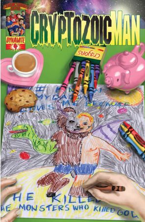 Cryptozoic Man 4 published by Dynamite with cover art by Walter Flanagan