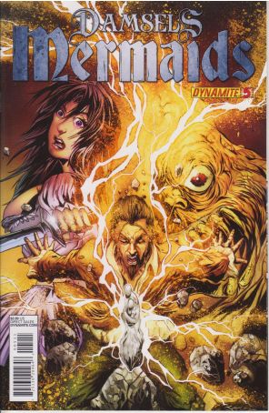 Damsels: Mermaids (Vol. 1) 5 published by Dynamite with cover art by Jean-paul Deshong