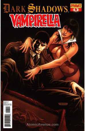 Dark Shadows/Vampirella (Vol. 1) 4 published by Dynamite with cover art by Fabiano Neves