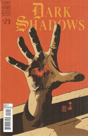 Dark Shadows 23 published by Dynamite with cover art by Francesco Francavilla