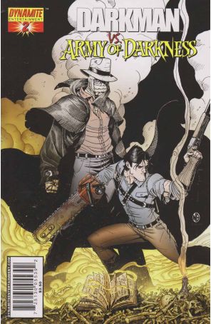 Darkman vs. the Army of Darkness 2E published by Dynamite with cover art by Nick Bradshaw