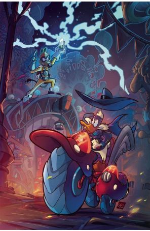 Darkwing Duck (Dynamite, 2nd Series) 1Q published by Dynamite with cover art by Ciro Cangialosi