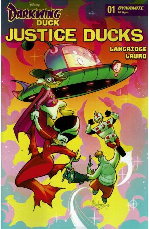 Darkwing Duck Justice Ducks 1A published by Dynamite with cover art by Mirka Andolfo
