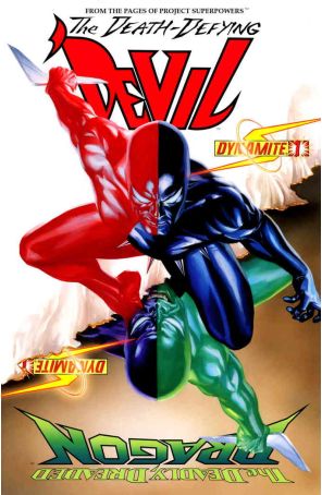 The Death-Defying Devil 1A published by Dynamite with cover art by Alex Ross