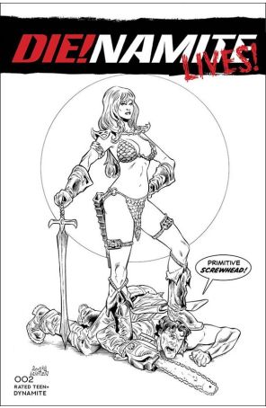 Die!Namite Lives! 2F published by Dynamite with cover art by Dave Acosta