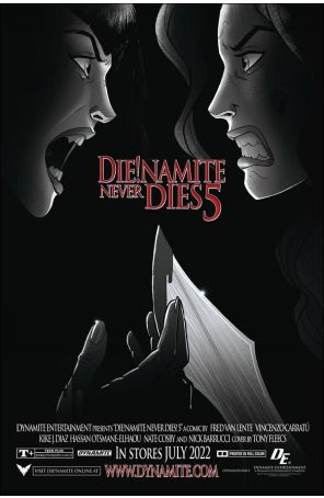 Die!Namite Never Dies! 5P published by Dynamite with cover art by Tony Fleecs