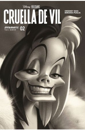 Disney Villains: Cruella de Vil 2J published by Dynamite with cover art by Joshua Middleton