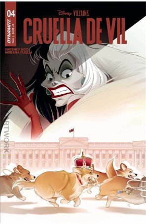Disney Villains: Cruella de Vil 4A published by Dynamite with cover art by Sweeney Boo