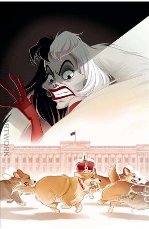 Disney Villains: Cruella de Vil 4E published by Dynamite with cover art by Sweeney Boo