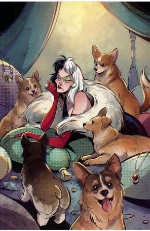 Disney Villains: Cruella de Vil 4F published by Dynamite with cover art by Gretel Lusky