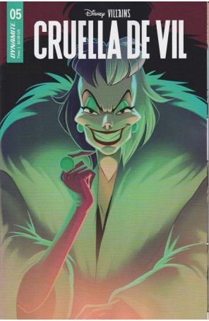 Disney Villains: Cruella de Vil 5A published by Dynamite with cover art by Sweeney Boo