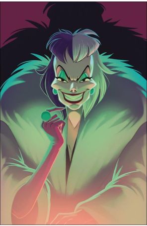 Disney Villains: Cruella de Vil 5H published by Dynamite with cover art by Sweeney Boo