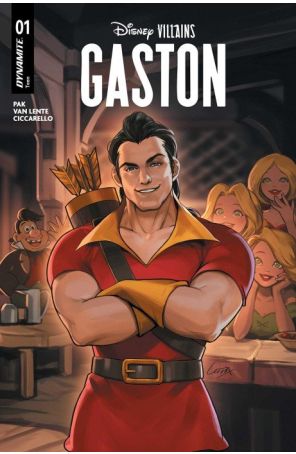Disney Villains: Gaston 1A published by Dynamite with cover art by Lesley “Leirix” Li