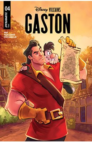 Disney Villains: Gaston 4A published by Dynamite with cover art by Alessandro Ranaldi