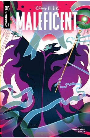 Disney Villains: Maleficent (2nd Series) 5A published by Dynamite with cover art by Paulina Ganucheau