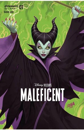 Disney Villains: Maleficent 1G published by Dynamite with cover art by David Nakayama