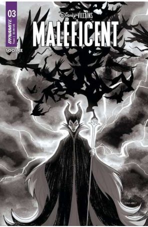 Disney Villains: Maleficent 3S published by Dynamite with cover art by Erica D’Urso