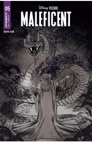 Disney Villains: Maleficent 5F published by Dynamite with cover art by Soo Lee