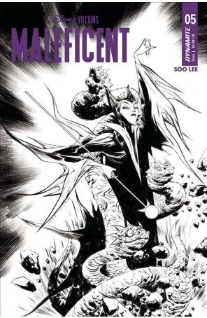 Disney Villains: Maleficent 5G published by Dynamite with cover art by Jae Lee