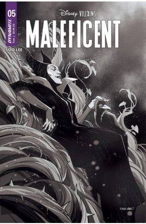 Disney Villains: Maleficent 5S published by Dynamite with cover art by Erica D’Urso