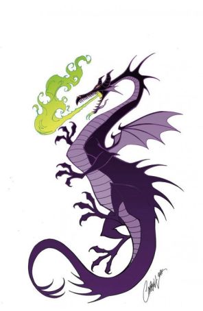 Disney Villains: Maleficent 5T published by Dynamite with cover art by J. Scott Campbell