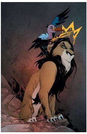 Disney Villains: Scar 1ZD published by Dynamite with cover art by jae Lee
