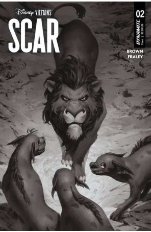 Disney Villains: Scar 2S published by Dynamite with cover art by Junggeun Yoon