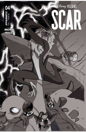 Disney Villains: Scar 4S published by Dynamite with cover art by Drew Moss