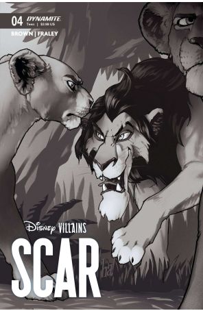 Disney Villains: Scar 4T published by Dynamite with cover art by Gene Ha