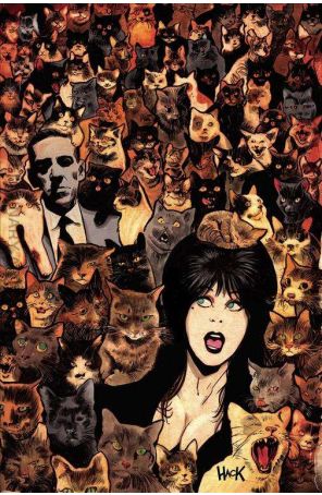 Elvira Meets H.P. Lovecraft 4F published by Dynamite with cover art by Robert Hack