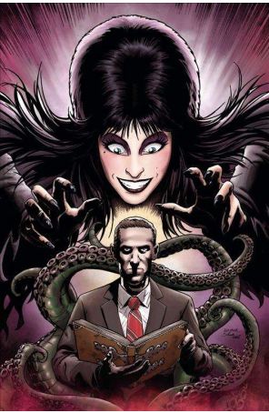 Elvira Meets H.P. Lovecraft 5H published by Dynamite with cover art by Kewber Baal