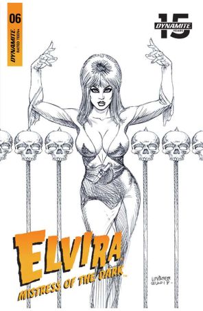 Elvira Mistress of the Dark (Dynamite) 6G published by Dynamite with cover art by Joseph Michael Linsner
