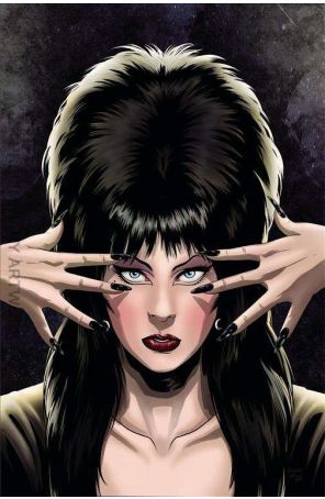 Elvira in Monsterland 1J published by Dynamite with cover art by Kewber Baal