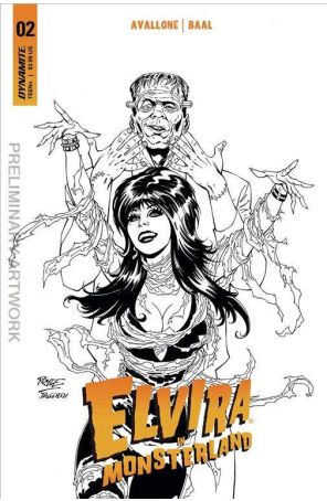 Elvira in Monsterland 2F published by Dynamite with cover art by John Royle
