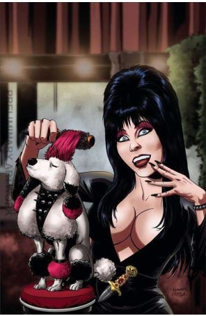 Elvira in Monsterland 3H published by Dynamite with cover art by Kewber Baal