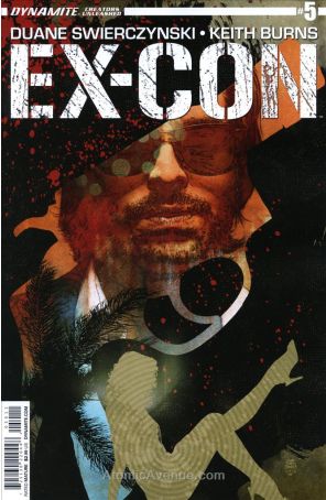 Ex-Con (Vol. 1) 5 published by Dynamite with cover art by Tim Bradstreet