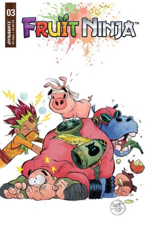 Fruit Ninja 3 published by Dynamite with cover art by Scott Brown