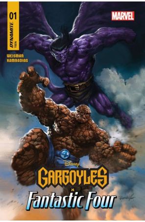 Gargoyles X Fantastic Four 1A published by Dynamite with cover art by Lucio Parrillo