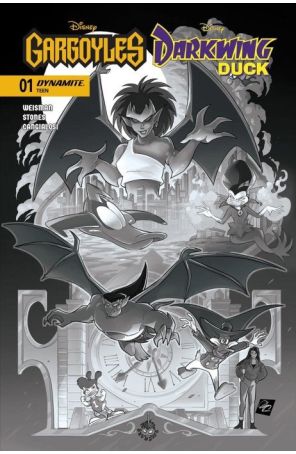 Gargoyles/Darkwing Duck 1J published by Dynamite with cover art by Ciro Cangialosi