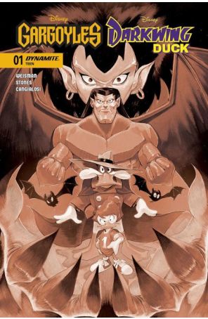 Gargoyles/Darkwing Duck 1Q published by Dynamite with cover art by Ivan Bigarella