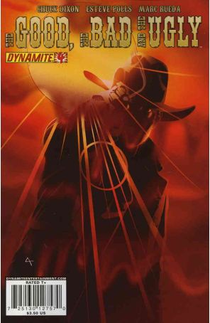 The Good, The Bad and The Ugly 4A published by Dynamite with cover art by Dennis Calero